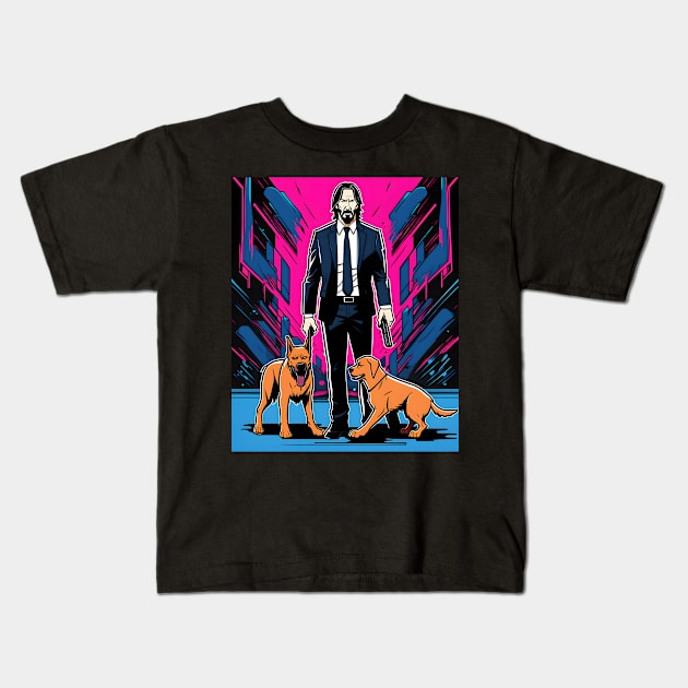 John Wick Kids T-Shirt by Untitled-Shop⭐⭐⭐⭐⭐